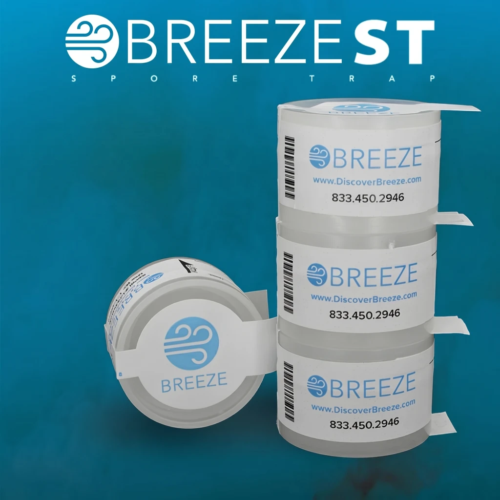 Breeze Spore Trap cassette for mold testing