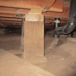 image of a crawlspace beneath a house