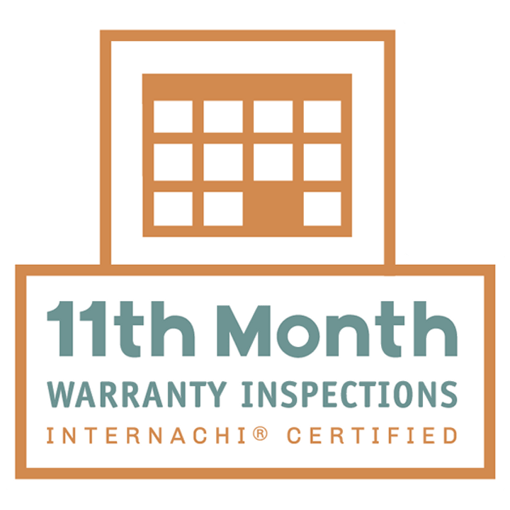11th month Warranty Inspections - InterNACHI certified logo