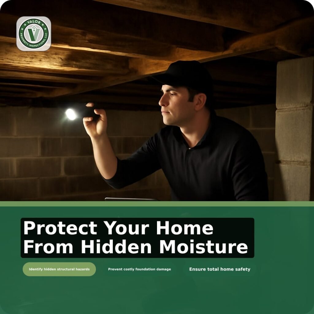 Illustration for Crawlspace Basement Moisture Inspections Identifying Structural Hazards Before Severe Damage Occurs