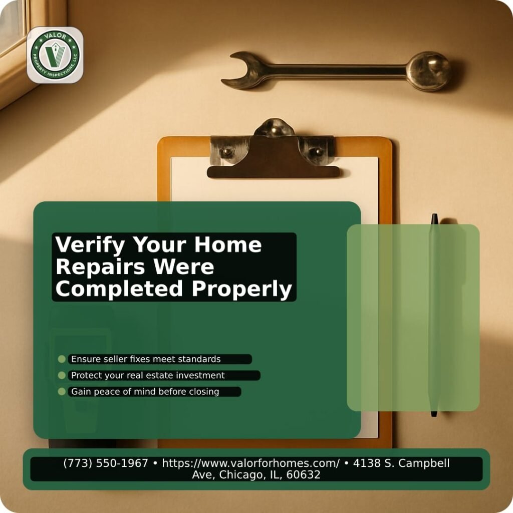 Illustration for The Value Of Re-inspections Verifying That Seller Repairs Were Completed Properly